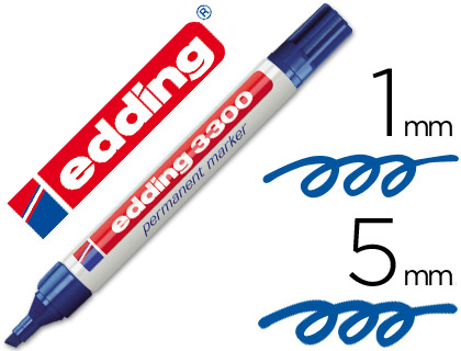 Rotulador edding 3300 punta biselada tinta azul